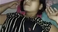 Indian girl enjoying the feeling of sex after inserting dick in her cock