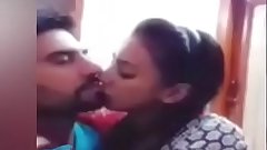 Indian newly married girl kissing bf desperate for sex