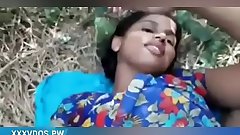 Cute village girl outdoor fucked by bf