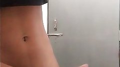 Indian desi  boy masturbates in public bathroom
