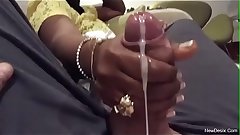 Indian wife Jerks her husband'_s Cock