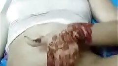 indian new married masturbation and pussy licking on her bed
