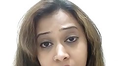Desi Aunty Moaning on Webcam for Boyfriend