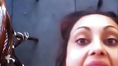 Priya Rai sucking D in a gym