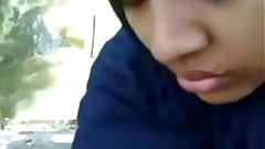 Desi gf secretly tasting bf cock for first time in park